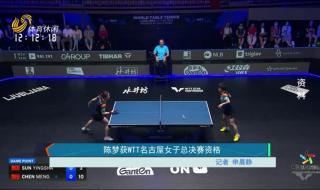2023WTT名古屋女子总决赛 2023WTT名古屋女子总决赛
